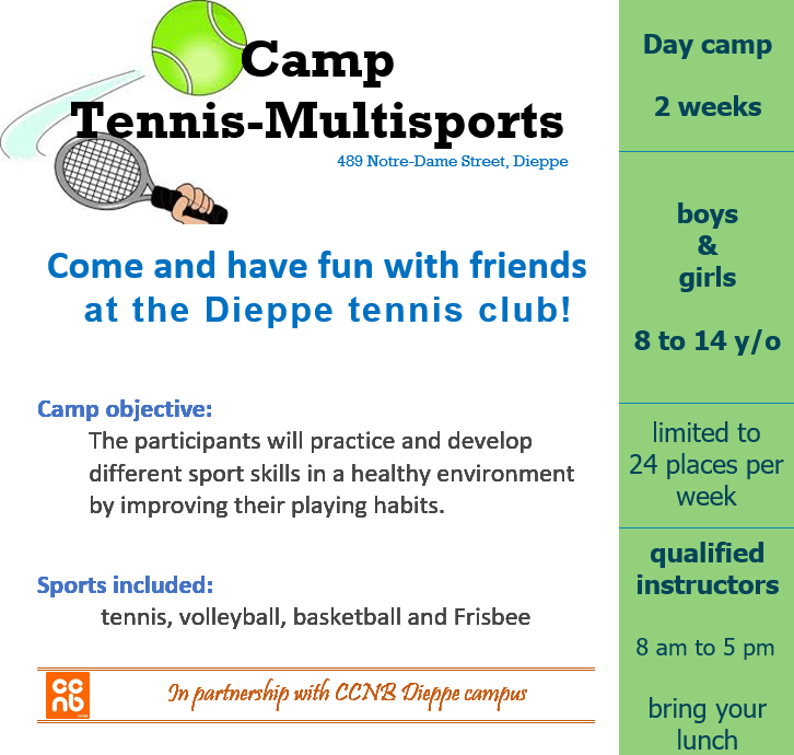 Day Camp: Dieppe Tennis Club